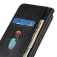 Etui do Samsung Galaxy S22 5G, Wallet Litchi Leather, czarne