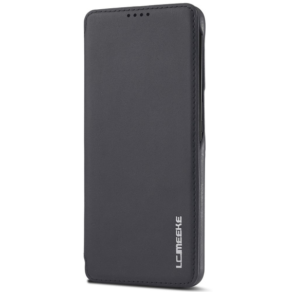 Etui z klapką do Samsung Galaxy S22+ Plus 5G, LC.IMEEKE, czarne