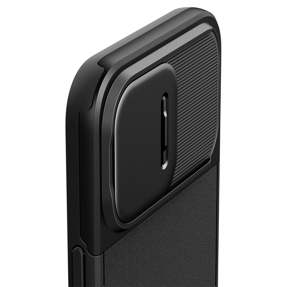Etui SPIGEN do iPhone 15 Pro Max, Optik Armor MagSafe, Czarne