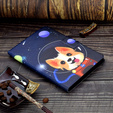 Etui do Samsung Galaxy Tab A7 Lite 8.7 T220 / T225, astronaut dog