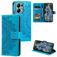 Etui z klapką do Xiaomi Redmi Note 13 Pro 4G / Xiaomi Redmi Note 14S / Xiaomi Poco M6 Pro 4G, Mandala, niebieskie