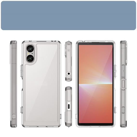 Etui do Sony Xperia 5 V, Fusion Hybrid, przezroczyste