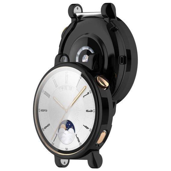 2w1 Etui z Osłoną na ekran do Huawei Watch GT 4 41mm, Czarne