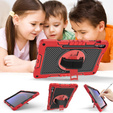 Etui do Samsung Galaxy Tab S9+, Pancerne Ochronne, Czerwone / Czarne