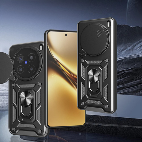 Etui pancerne do Vivo X200 Pro 5G, CamShield Slide, czarne