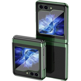 Etui do Samsung Galaxy Z Flip7 FE / Z Flip6, PC Case, przezroczyste / zielone