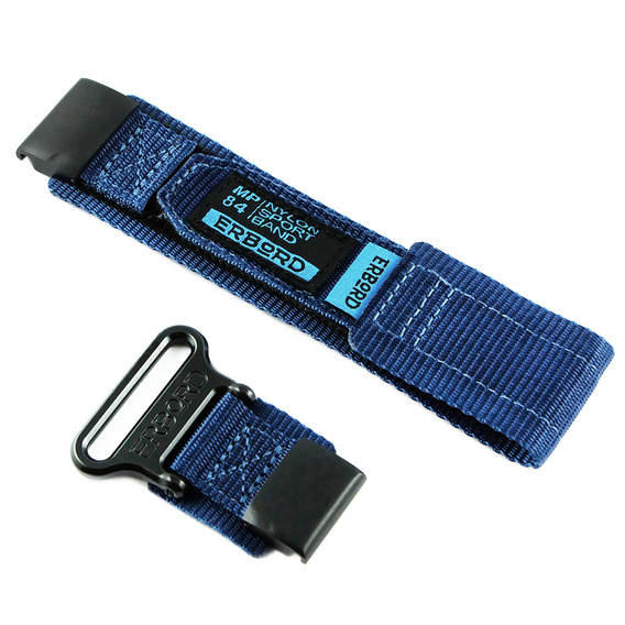 Pasek Nylonowy ERBORD MP84 do zegarków Garmin Quickfit 26mm, Niebieski, Rozmiar M/L