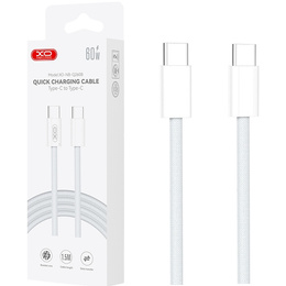 Kabel USB Type-C do Type-C 60W 100cm, biały