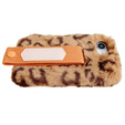 Etui do iPhone 16e, Fluffy Case, z paskiem, pomarańczowe