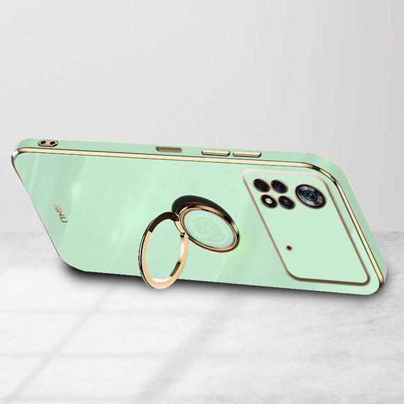 Etui do Xiaomi Poco M4 Pro 4G, Electro Ring, miętowe