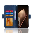 Etui z klapką do Xiaomi 15T, Card Slot, niebieskie