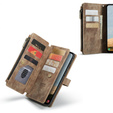 Etui CASEME do Samsung Galaxy A56 5G, Leather Wallet Cash and Card Slots, z paskiem, brązowe