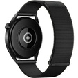 Uniwersalna Bransoleta Milanese 18mm, z zaciskiem od wewnątrz, Czarna