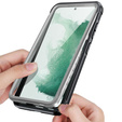 Etui do Samsung Galaxy S22, Shockproof, z folią, czarne