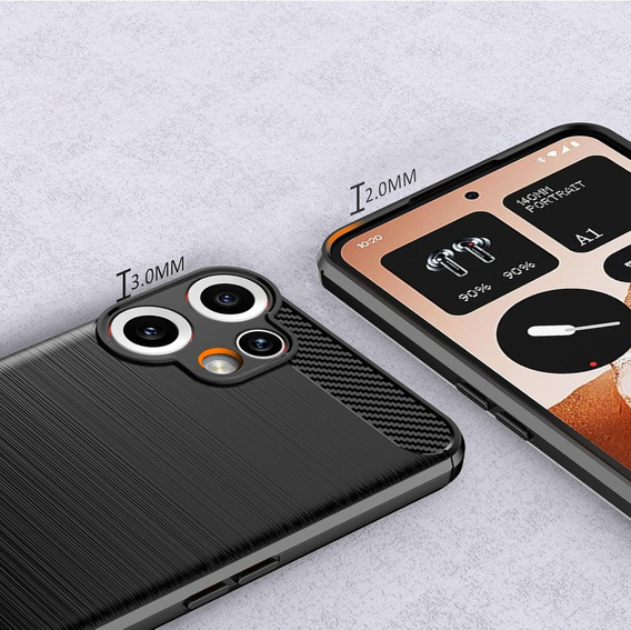 Etui do CMF Nothing Phone 2 Pro, Carbon, czarne