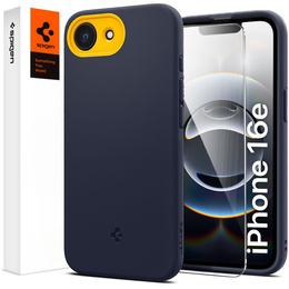Etui Spigen do iPhone 16E, Nano Pop MagSafe, granatowe + Szkło Hartowane 9H