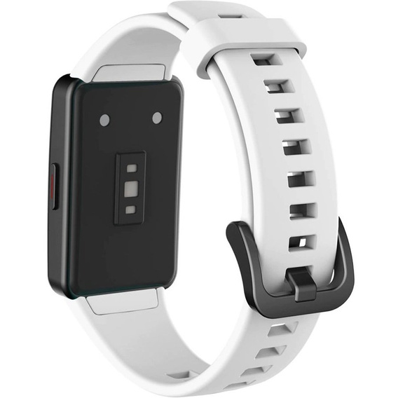 Pasek Silikonowy do Huawei Band 6 / Honor Band 6, Biały