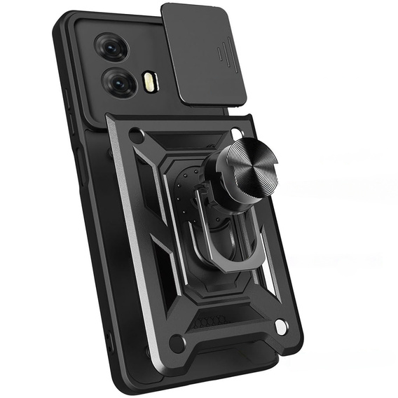 Etui pancerne do Motorola Moto E14, CamShield Slide, czarne