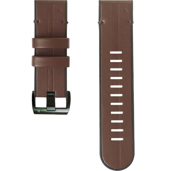 Pasek ze skóry ekologicznej Quickfit 26mm do Garmin, Kawowy