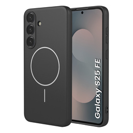 Etui do Samsung Galaxy S25 FE, Silicone Lite, do MagSafe, czarne