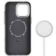 Etui do iPhone 15 Pro Max, Carbon Fiber MagSafe, czarne