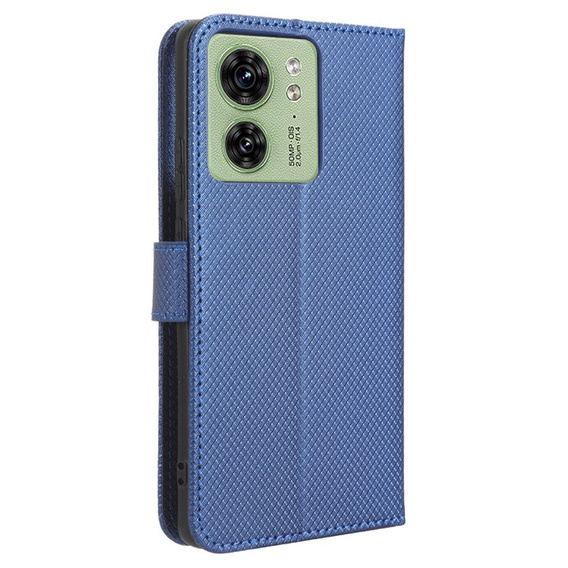 Etui z klapką do Motorola Edge 40 5G, Wallet Smart Magnet, niebieskie