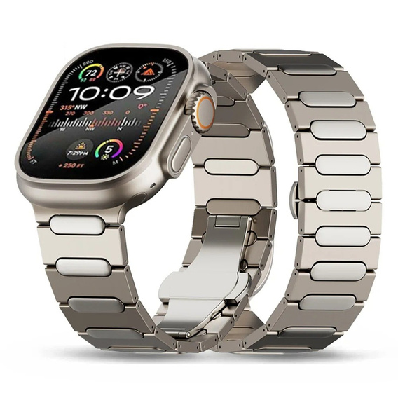 Bransoleta do Apple Watch 1/2/3/4/5/6/7/8/9/10/11/SE Ultra 1/2/3 42/44/45/46/49mm, Tytanowa