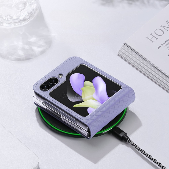 Etui Dux Ducis do Samsung Galaxy Z Flip5 5G, Bril, fioletowe