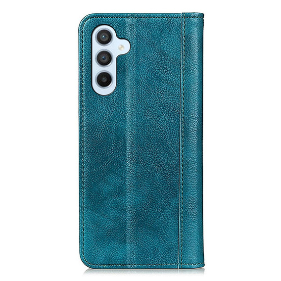 Etui do Samsung Galaxy A35 5G, Wallet Litchi Leather, zielone