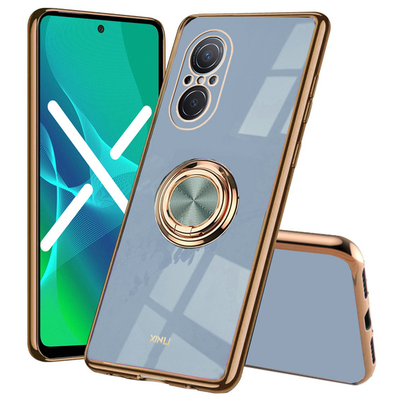 Etui do Huawei Nova 9 SE, Electro Ring, niebieskie