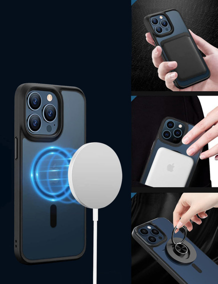 Etui Mocolo do iPhone 13, MagSafe, czarne