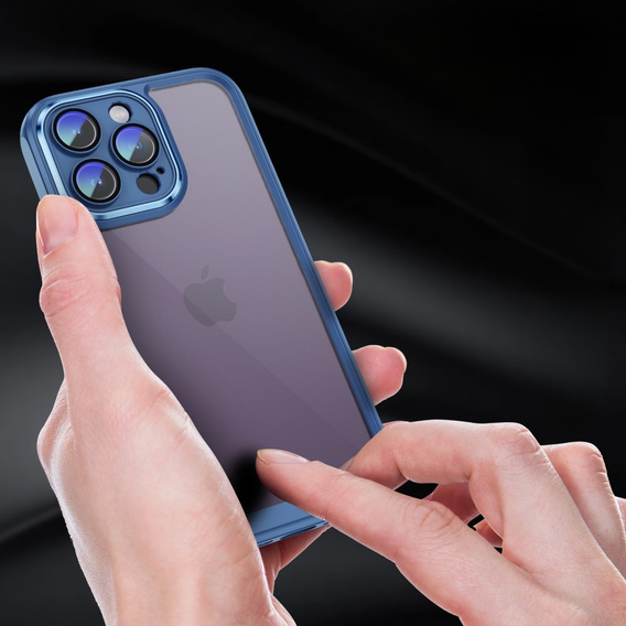 Etui do iPhone 15 Pro Max, ERBORD Impact Guard, niebieskie