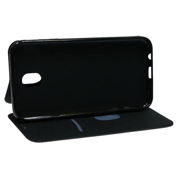 Etui z klapką do Samsung Galaxy J5 2017, Flexi Book Smart Solid, czarne