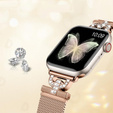 Bransoleta do Apple Watch 1/2/3/4/5/6/7/8/9/10/11/SE Ultra 1/2/3 42/44/45/46/49mm, Różowa rose gold