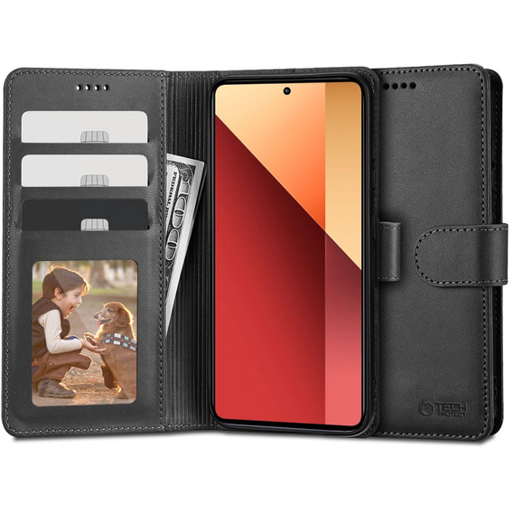 Etui Tech-Protect Wallet do Xiaomi Redmi Note 13 Pro 4G/ Poco M6 Pro 4G, czarne