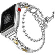 Kobieca bransoleta do Apple Watch 1/2/3/4/5/6/7/8/9/SE 38/40/41mm, Srebrna / Złota