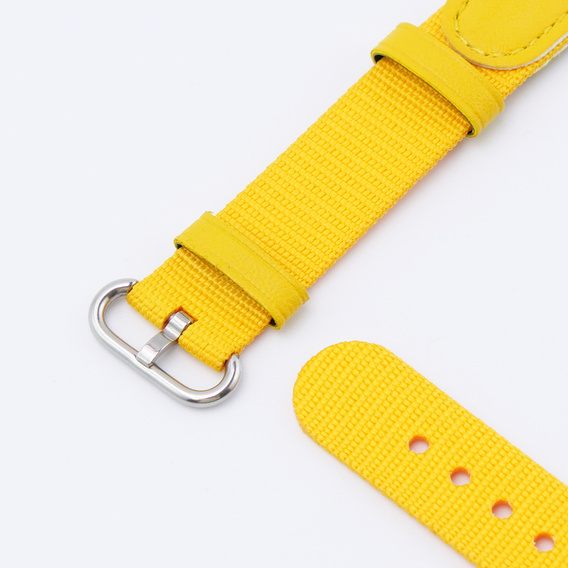 Pasek nylonowy do Xiaomi Smart Band 10 / 9 / 8, Żółty