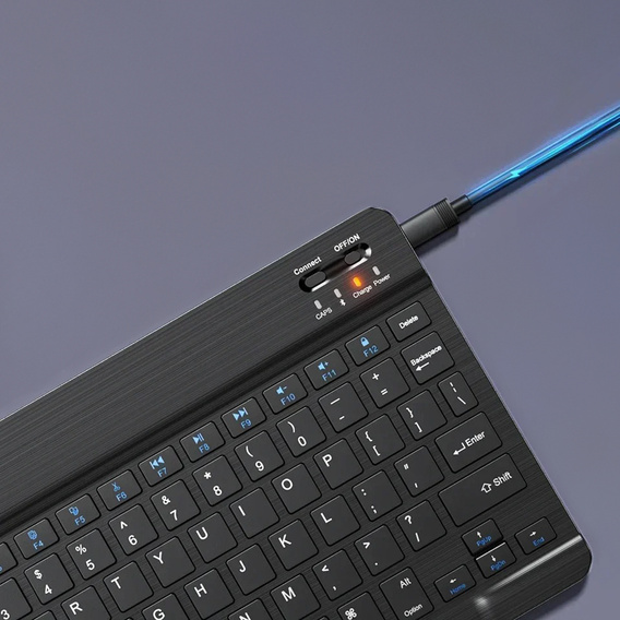 Mini klawiatura bezprzewodowa Bluetooth do tabletu, czarna