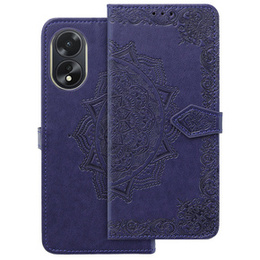 Etui z klapką do Oppo A58 4G, Mandala, fioletowe