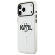 Etui Karl Lagerfeld do iPhone 17 Pro Max, IML Choupette MagSafe, przezroczyste