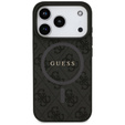 Etui GUESS do iPhone 17 Pro, 4G Ring Classic Logo, czarne