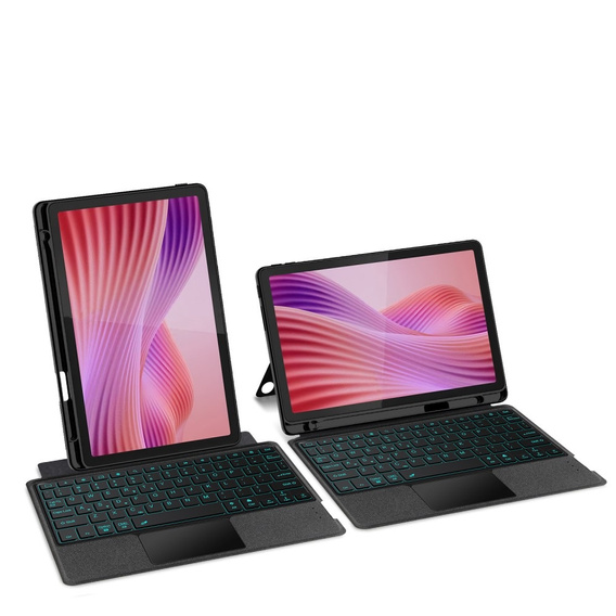 Etui z klawiaturą do Lenovo Tab 10.1 (2025), czarne