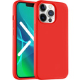 Etui ERBORD do iPhone 13 Pro Max, Silicone, Red