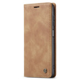 Etui CASEME do Samsung Galaxy M33 5G, Leather Wallet Case, brązowe