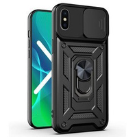 Etui pancerne do iPhone XR, CamShield Slide, czarne