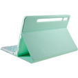 Etui z klawiaturą do Samsung Galaxy Tab S7 T870/T875 / S8, Pen Slot, zielone
