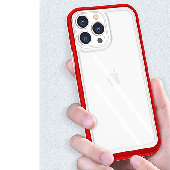 Etui ERBORD do iPhone 13 Pro, Hybrid Frame, Red