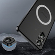 Etui z ochroną aparatu do Sony Xperia 5 V, CamShield MagSafe, przezroczyste / czarne