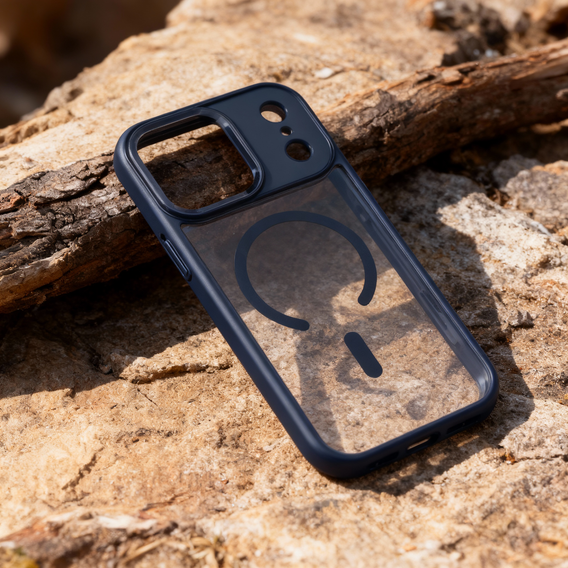 Etui ochronne do iPhone 17 Pro Max, do MagSafe, niebieskie