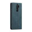 Etui CASEME do Xiaomi Redmi Note 8 Pro, Leather Wallet Case, turkusowe